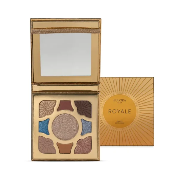 Combo Glam Paleta Royale 7g + Batom Cremoso Rosa Queimado 3,6g 5